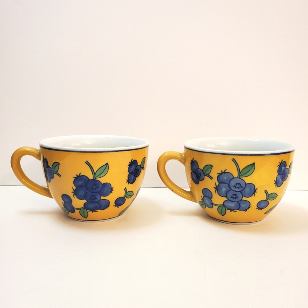 April Cornell - Blueberry mug - set of 2